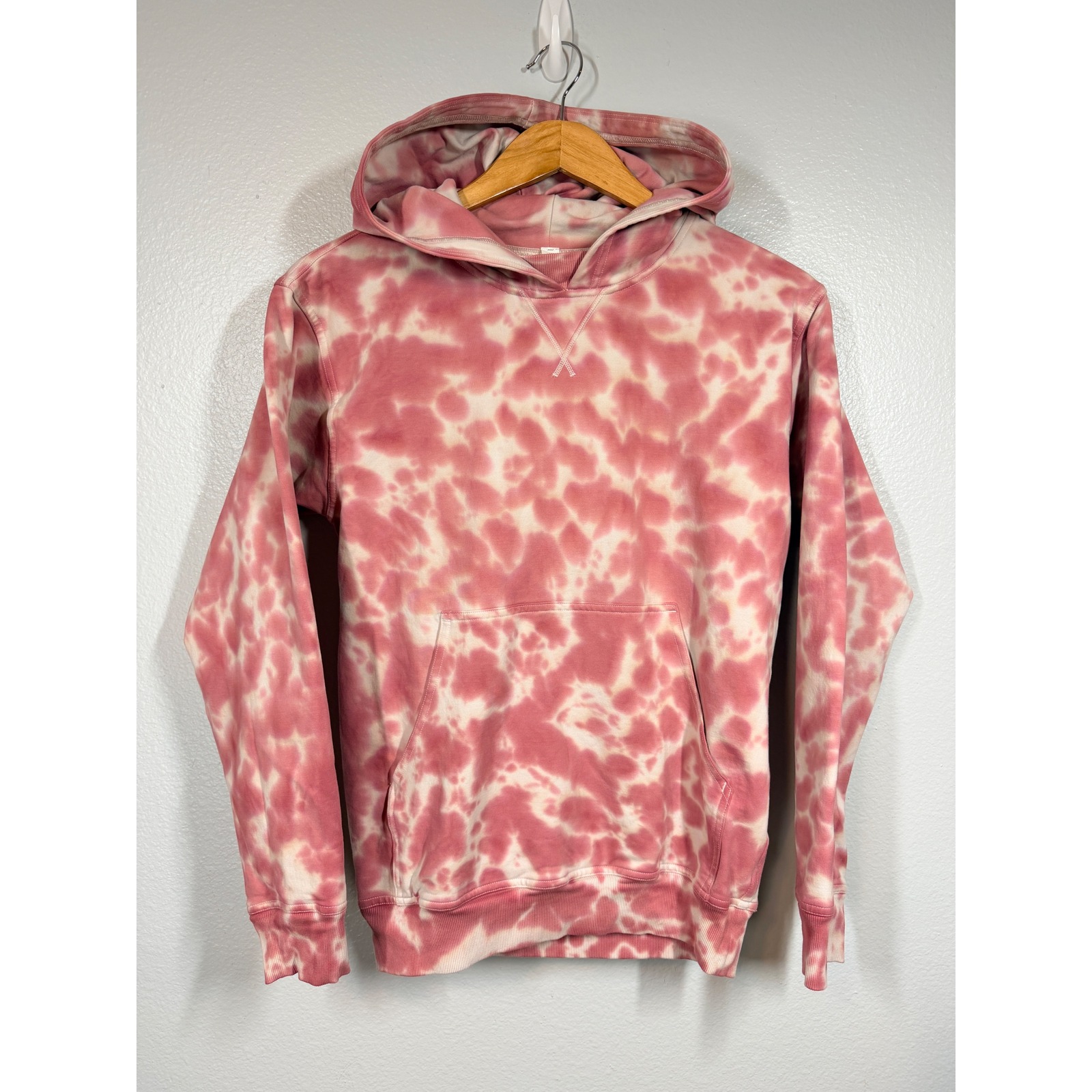 Lululemon Hoodie Women 4 Pink All Yours Pullover Tie Dye Pima Cotton Fleece